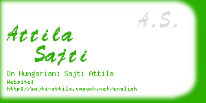 attila sajti business card